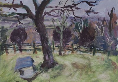 Apple tree rain